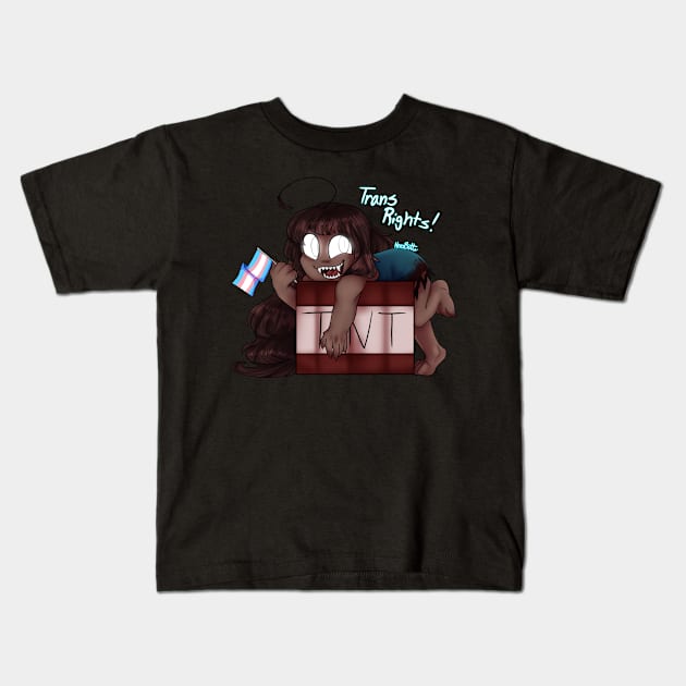 Herobette says Trans Rights Kids T-Shirt by Herobette